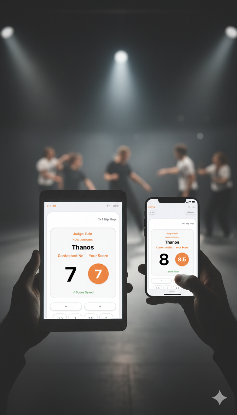 judge view in tablet and mobile